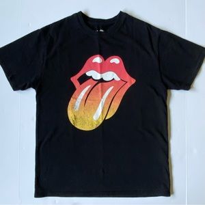 Rolling Stone Tee Shirt Size Small Womens Concert Tee 1978 RePop Black Red Logo